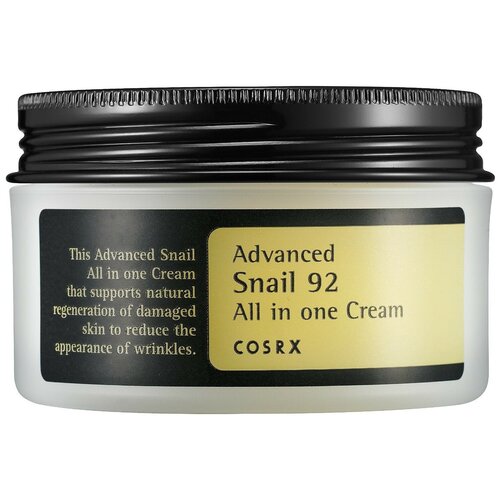 COSRX Cream Advanced Snail 92 All in one Крем для лица с фильтратом улитки, 100 мл cosrx cream advanced snail 92 all in one крем для лица с фильтратом улитки 100 мл