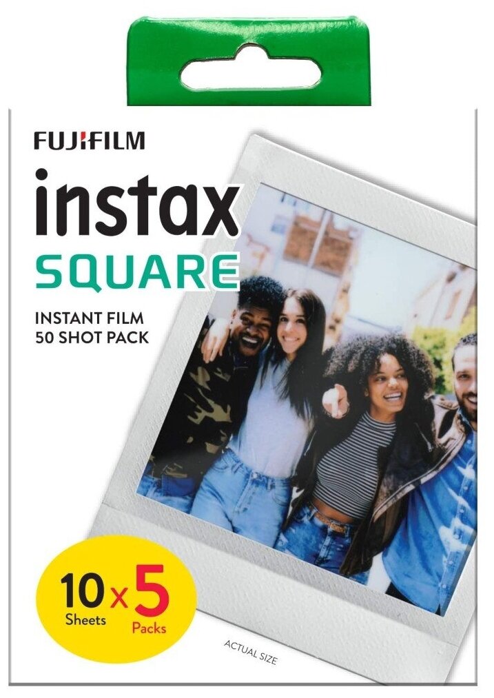 Фотобумага Fujifilm Instax Square Film (5 картриджей по 10 листов) 8720094750583