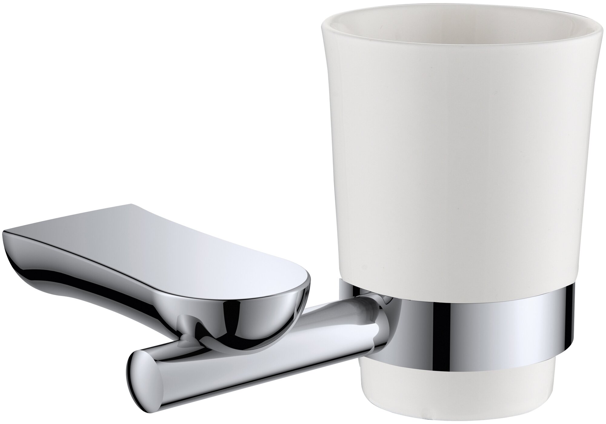 Подстаканник одинарный/ держатель со стаканом RUSH Luson LU16310 керамика латунь гарантия 5 лет