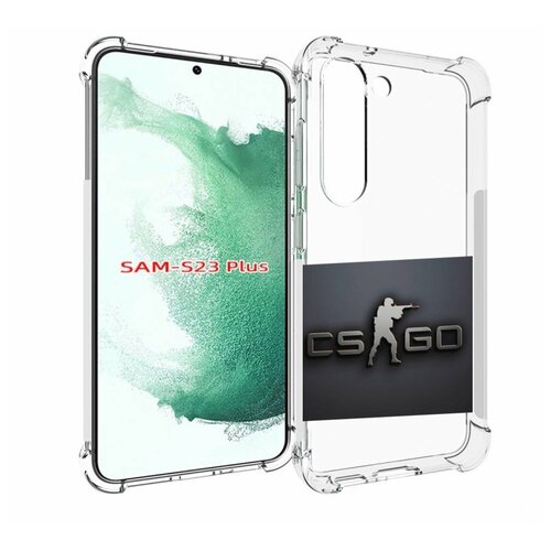 Чехол MyPads CS go логотип мужской для Samsung Galaxy S23 Plus + задняя-панель-накладка-бампер