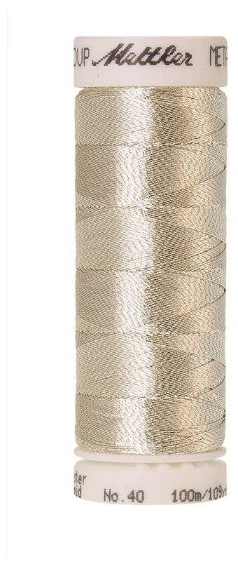 Нить для вышивания металлик METALLIC METTLER , 100 м 2701 Silver