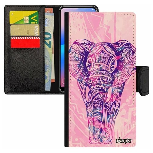 фото Чехол-книжка на смартфон galaxy s7 edge, "слон" древний саванна utaupia