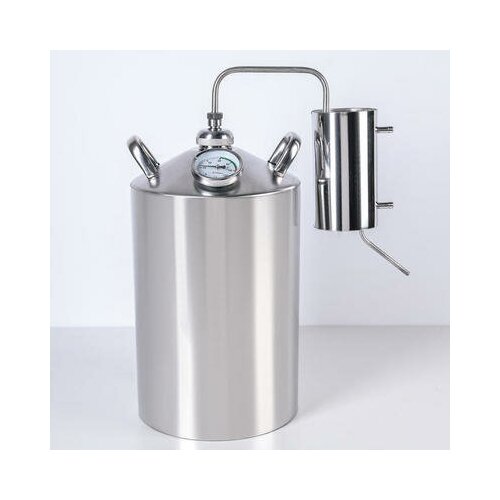 Дистиллятор 12 л горло 40 мм с термометром клапан 4240143 559000₽