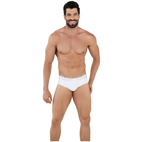 Мужские трусы брифы белые с сетчатыми вставками Clever LUCERNA BRIEF 103301 XL (50)