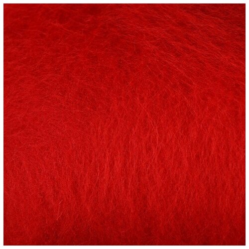 Шерсть для валяния Кардочес 100% полутонкая шерсть 100гр (046 красный) микс камтекс шерсть для валяния кардочес 100% полутонкая шерсть 100гр 001 суровый микс