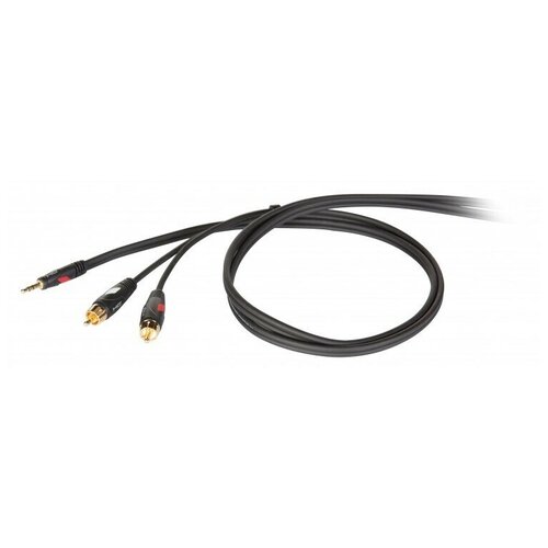 DIE HARD DHG520LU5 - проф. аудио кабель, стерео, 3,5 джек стерео <-> 2хRCA(папа), длина 5 м INV_DHG520LU5