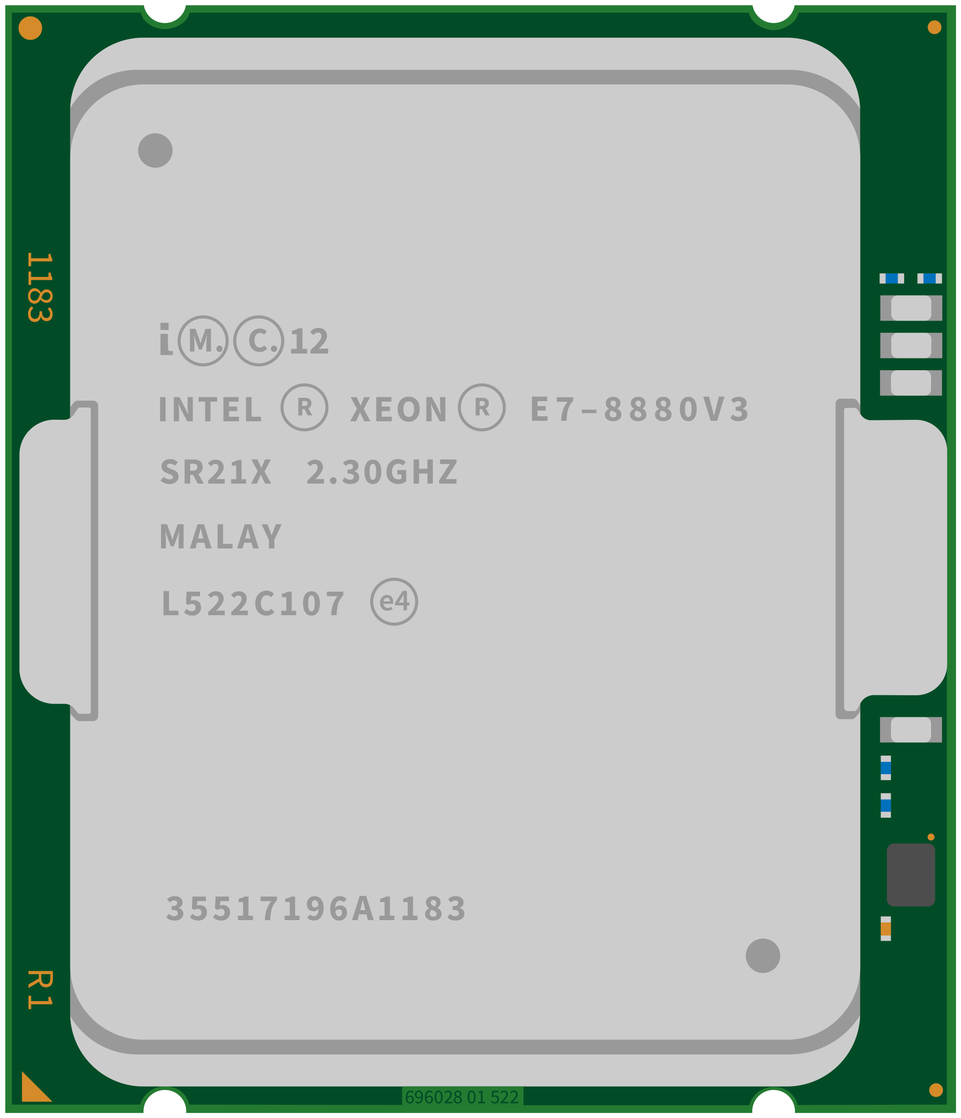 Процессор Intel Xeon E7-8880v3 2.3(3.1)GHz/18-core/45MBLastLevelCache LGA2011-3 E7-8880 v3