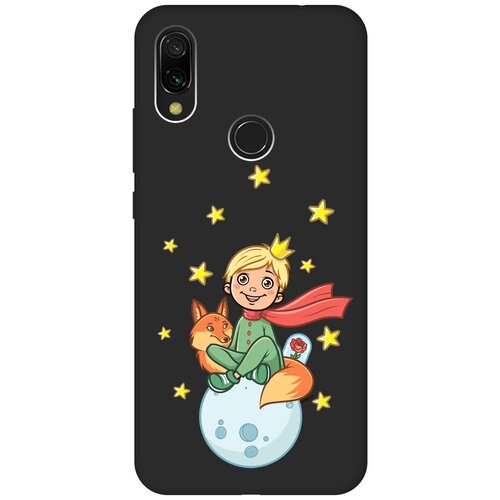 Матовый Soft Touch силиконовый чехол на Xiaomi Redmi 7, Сяоми Редми 7 с 3D принтом Little Prince черный матовый soft touch силиконовый чехол на xiaomi redmi 7 сяоми редми 7 с 3d принтом maple черный