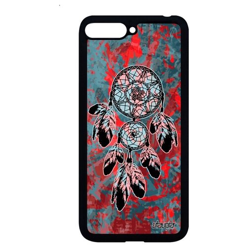 фото Противоударный чехол для смартфона // huawei y6 2018 // "ловец снов" амулет символ, utaupia, голубой