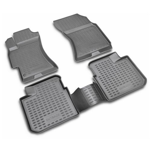 фото Коврики в салон subaru outback 2003-2009, 4 шт. (полиуретан, серые) nlc.46.03.211 18021