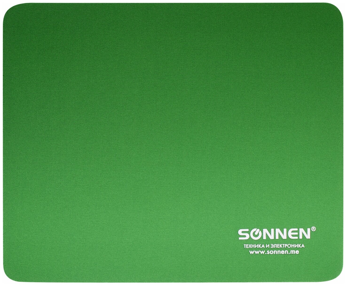 Коврик для мыши SONNEN "GREEN", комплект 5 шт., резина + ткань, 220х180х3 мм, 513305