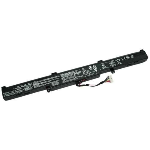 Аккумулятор для ноутбука Asus N552VX, ROG GL752VW A41N1501 15V 48Wh код mb021468 аккумулятор батарея для ноутбука asus rog gl553v a41n1611 14 4v 48wh черная