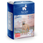 Pet Soft Одноразовые впитывающие подгузники для животных Pet Diaper - изображение