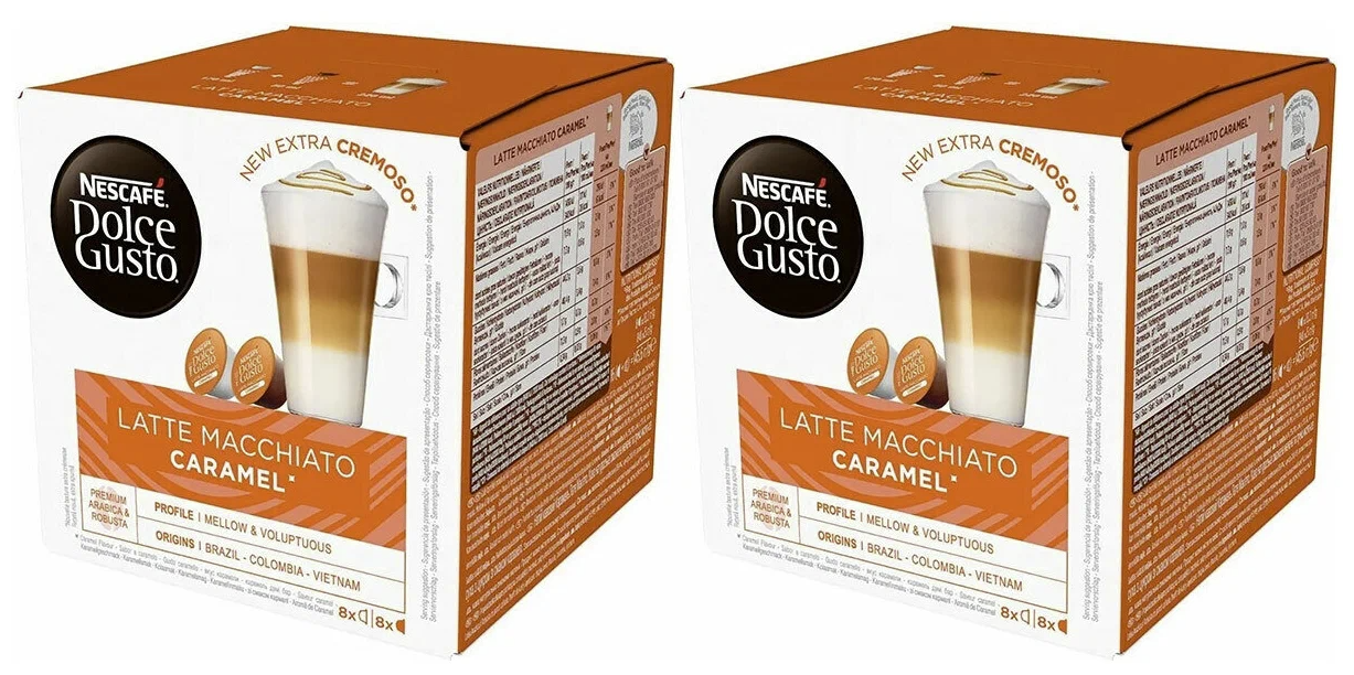    Nescafe Dolce Gusto LATTE MACCHIATO CARAMEL (16 ), 2 