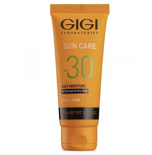 Крем для лица Gigi Sun Care Daily Moisture SPF 30 солнцезащитный, для сухой кожи, 75 мл