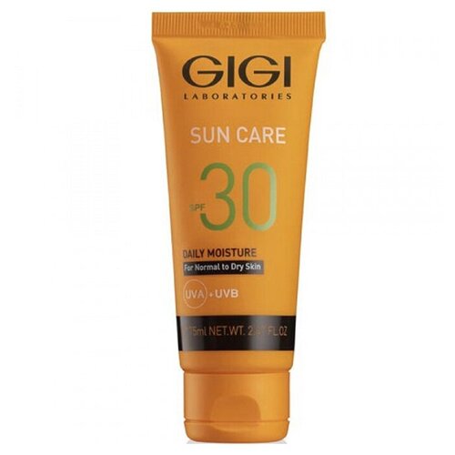 Крем для лица Gigi Sun Care Daily Moisture SPF 30 солнцезащитный, для сухой кожи, 75 мл крем для лица gigi sun care daily moisture spf 30 солнцезащитный для жирной кожи 75 мл