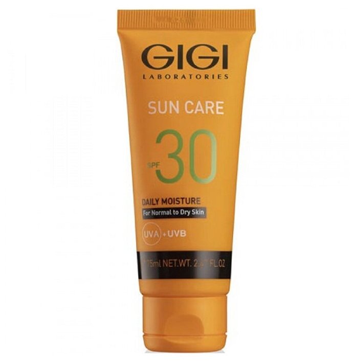 GIGI Крем солнцезащитный с защитой ДНК СЗФ 30 для сухой кожи Sun Care Daily Moisture SPF 30, 75 мл