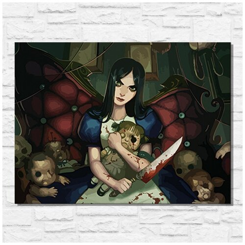 мир игры alice madness returns Картина по номерам на холсте игра Alice Madness Returns - 11538 Г 30x40