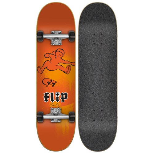 фото Скейтборд flip skateboards oliveira doughboy complete, 31.6x7.87, оранжевый