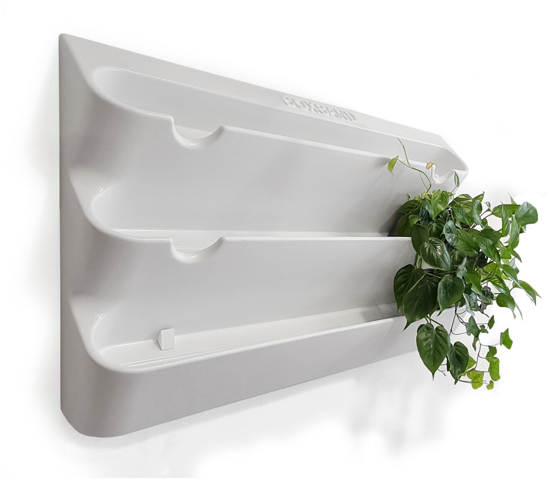 Фитомодуль "BOXSAND 21" (100х65 см) вместимость 21 растение цвет белый для вертикального озеленения