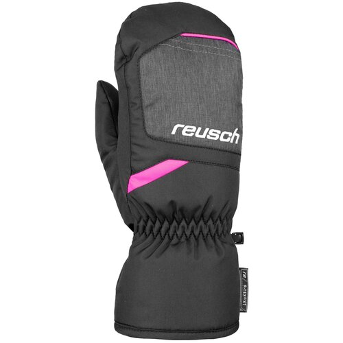 фото Варежки reusch 2020-21 bennet r-tex® xt black/black melange/pink glo (inch (дюйм):5.5)