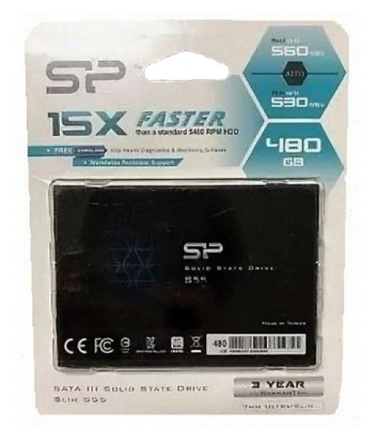 SSD накопитель SILICON POWER Slim S55 480Гб, 2.5", SATA III - фото №7