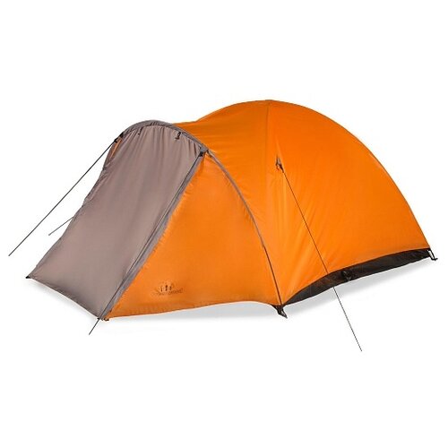 палатка трекинговая трёхместная greenwood target 3 зеленый серый Палатка кемпинговая трёхместная GreenWood Target 3, оранжевый/серый