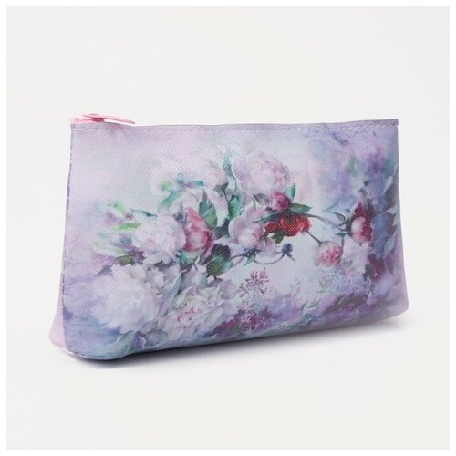 фото --- косметичка на молнии, цвет сиреневый