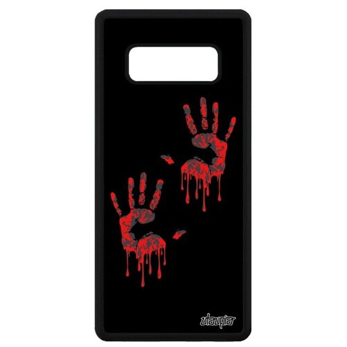 фото Защитный чехол на телефон // samsung galaxy note 8 // "отпечаток ладони" след раста, utaupia, черный
