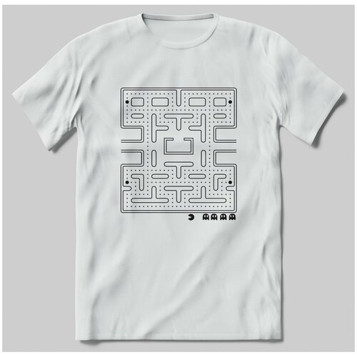 фото Футболка с принтом pacman лабиринт brut-shop