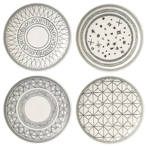 Тарелка Акцент 16см ED Чарколл Грей, набор 4шт