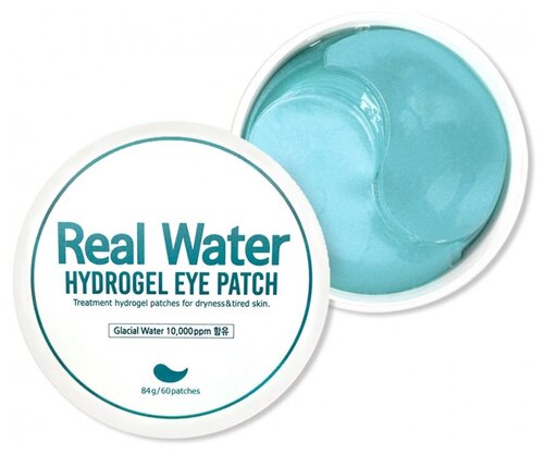 Prreti Увлажняющие гидрогелевые патчи для кожи вокруг глаз с ледниковой водой Real Water Hydrogel Eye Patch, 60 шт.