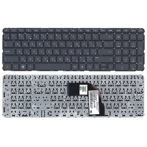 Клавиатура для ноутбука HP Pavilion dv7-7100 черная без рамки