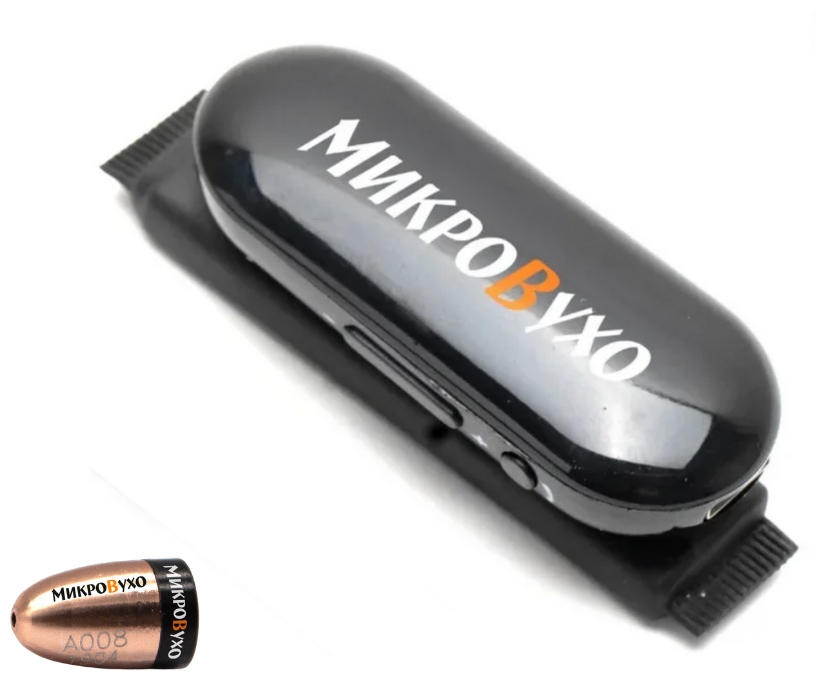Капсульный микронаушник Premium и гарнитура Bluetooth Box PRO Plus со встроенным микрофоном, кнопкой ответа и перезвона