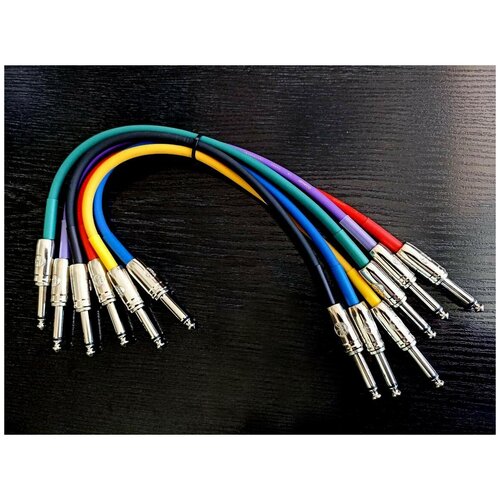 Kirlin IP6-241PN/0,3m кабель для педали набор 6 шт. джек-джек 0.3 метра кабель соединительный ip6 243pn 0 3m