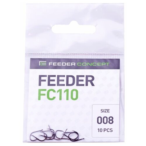 фото Крючки feeder cocnept feeder fc110 №008 10шт. feeder concept
