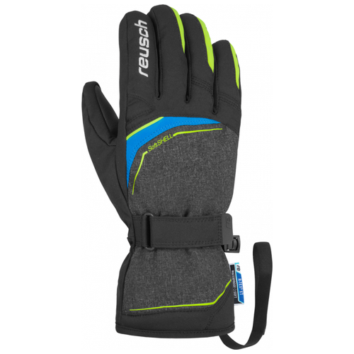 фото Перчатки reusch размер 9, 623 black melange/safety yell