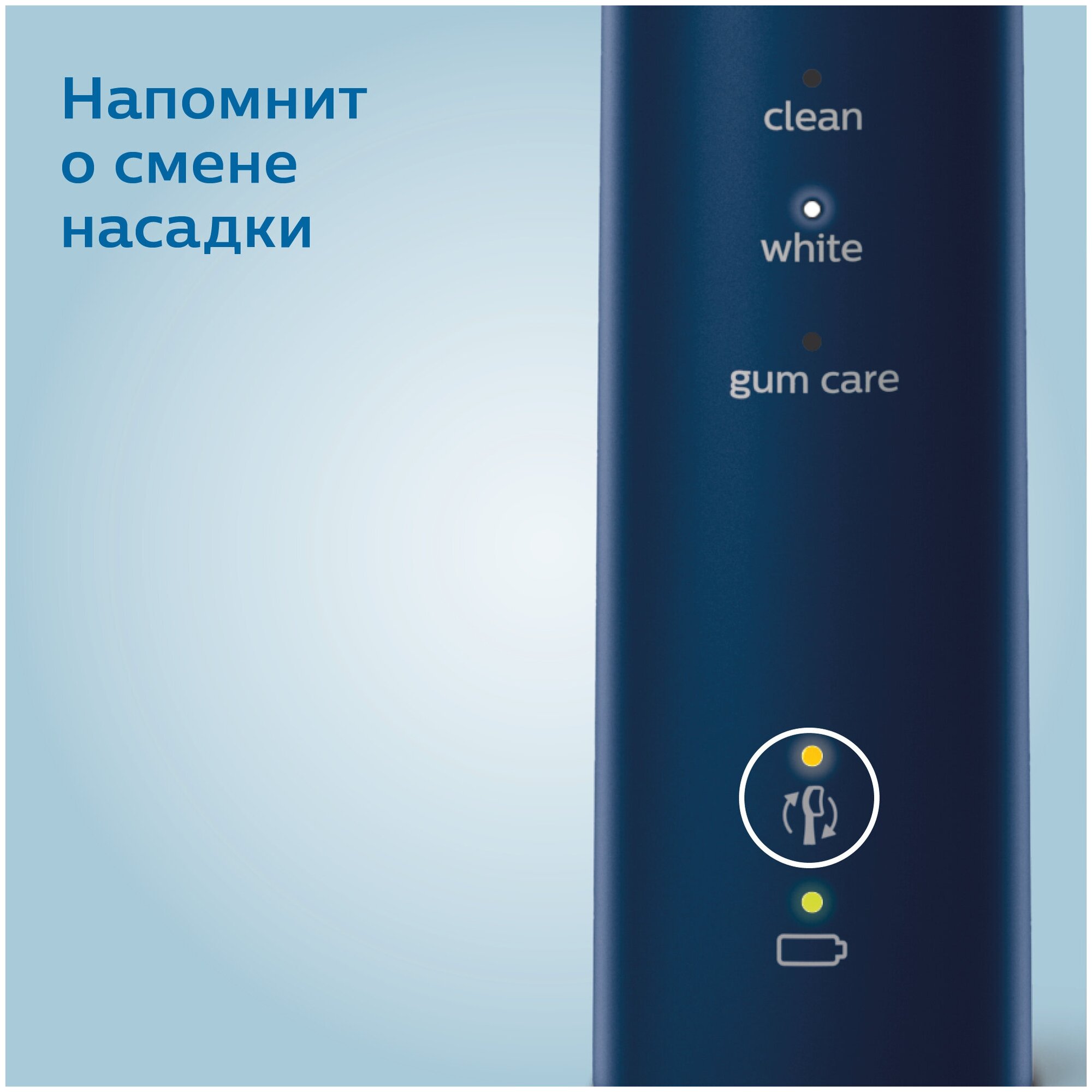 Электрическая звуковая зубная щетка Philips Sonicare ProtectiveClean 6100 HX6871/47, темно-синий - фотография № 7