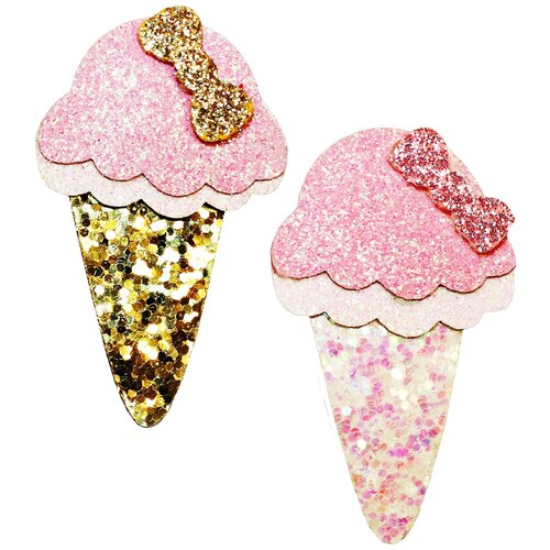 фото Набор зажимов для волос b&h «мороженки» 2 шт.