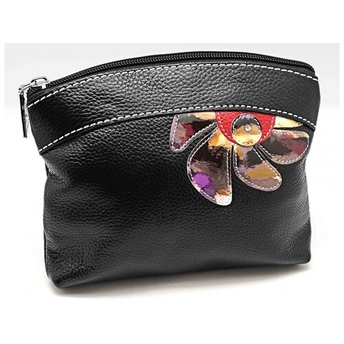фото Женская кожаная косметичка sergio valentini св 3177-5044 черный