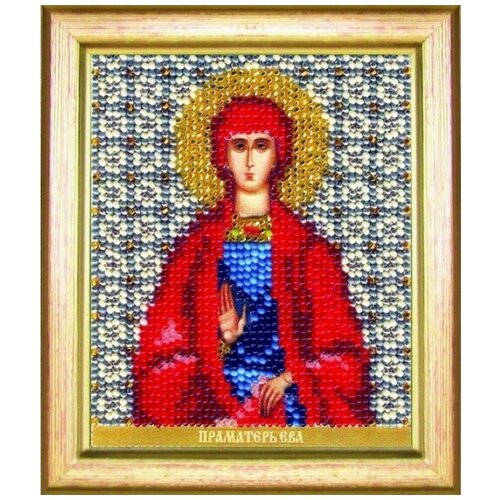набор для вышивания крестом чаривна мить икона образ пресвятой богородицы покрова 21 37см Вышивка бисером икона Праматери Евы Б-1177, 9x11 см см.