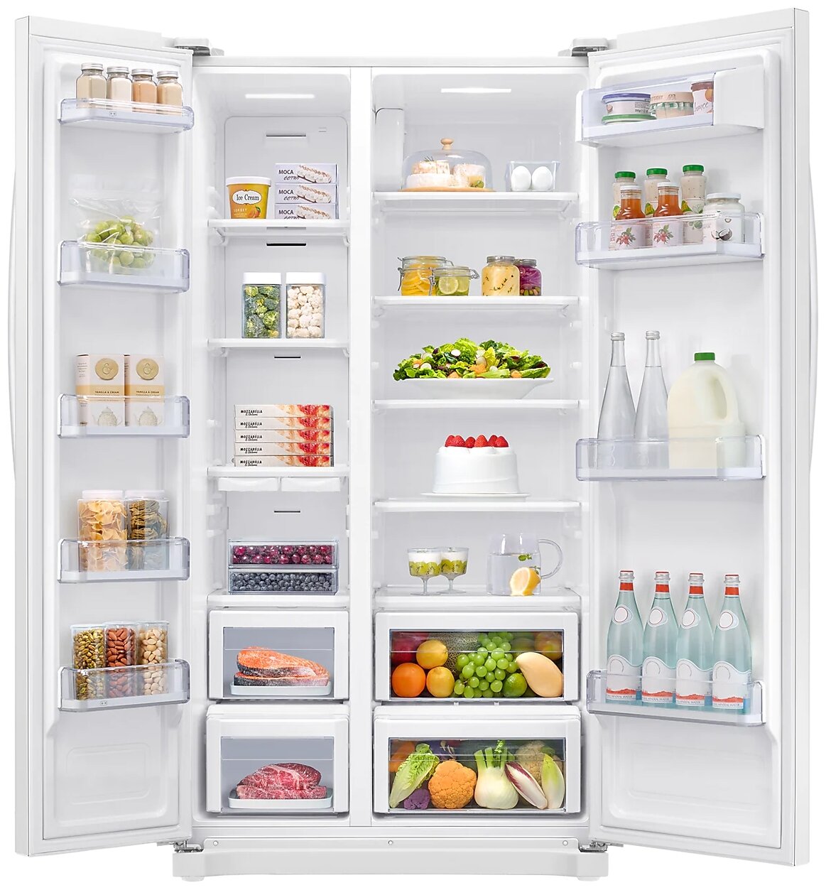 Холодильник Samsung RS54N3003WW/WT, белый - фотография № 3