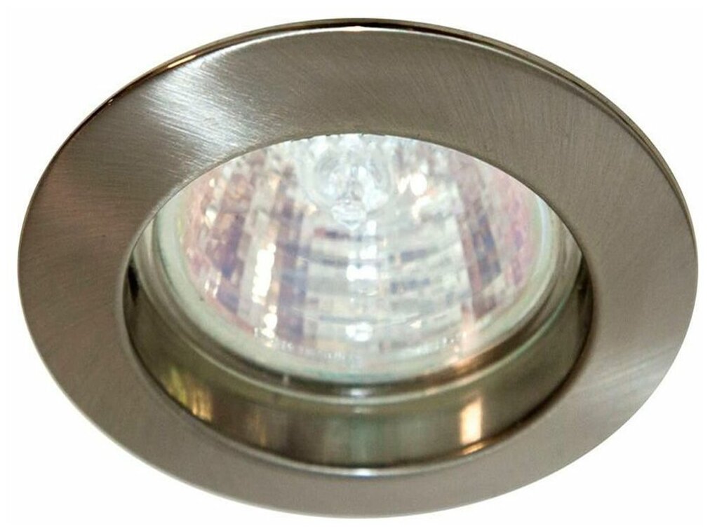 Светильник Feron Светильник потолочный встраиваемый, MR16 G5.3 титан, DL307, Feron, 15011, G5, 35 Вт, цвет арматуры: серый, цвет плафона: серебристый