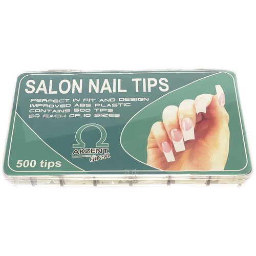 Akzent Direct Salon Nail Tips Box, 500 шт