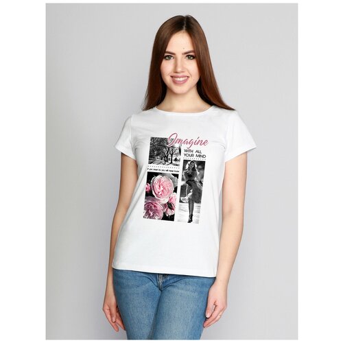 фото Футболка margo, размер 44, белый