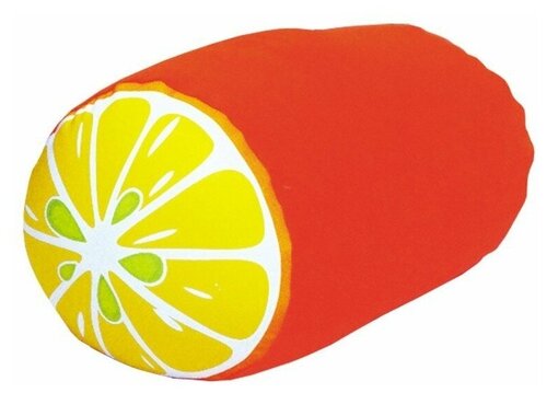 Подушка декоративная Штучки, к которым тянутся ручки Фрукты, 35x19 см, апельсин