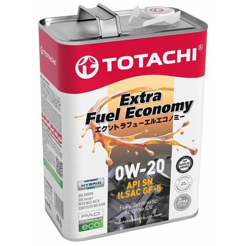 TOTACHI Totachi Extra Fuel Fully Synthetic Sn 0w-20 4л (=> E0104)