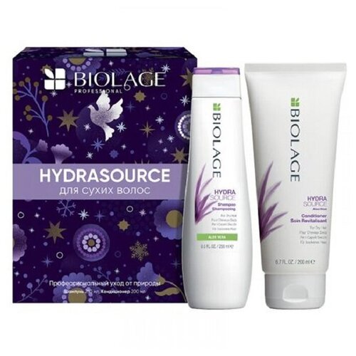 Matrix Biolage Hydrasource - Матрикс Биолаж Набор профессиональных средств для увлажнения волос, 450 мл - biolage шампунь для увлажнения волос hydrasource