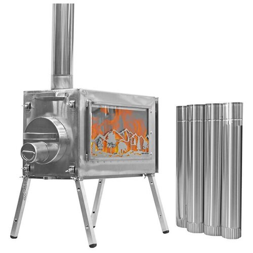 Походная печь Камин Средняя Берег