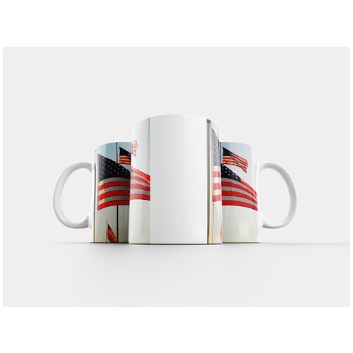 фото Кружка "американец, флаг, нас флаг" 320 мл lotsprints
